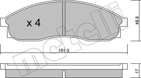 Metelli 22-0740-0 - Jarrupala, levyjarru inparts.fi