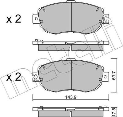 Metelli 22-0756-1 - Jarrupala, levyjarru inparts.fi