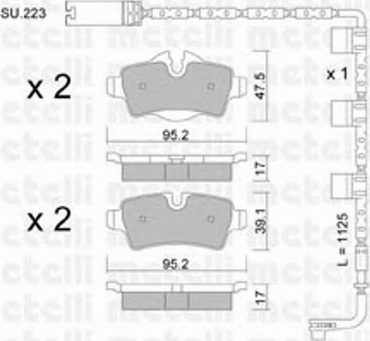 Metelli 2207690K - Jarrupala, levyjarru inparts.fi