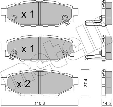 Metelli 22-0764-1 - Jarrupala, levyjarru inparts.fi