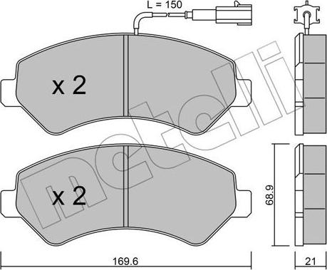 Metelli 22-0709-2 - Jarrupala, levyjarru inparts.fi