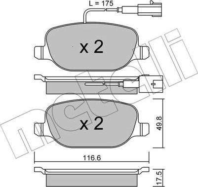 Metelli 22-0704-1 - Jarrupala, levyjarru inparts.fi