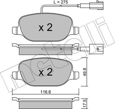 Metelli 22-0704-2 - Jarrupala, levyjarru inparts.fi