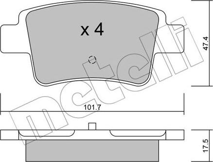 Metelli 22-0705-0 - Jarrupala, levyjarru inparts.fi