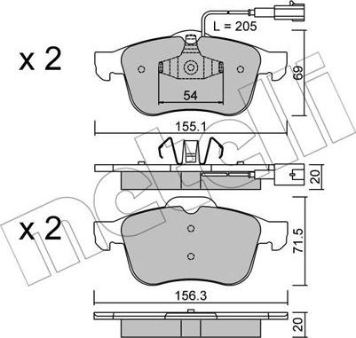 Metelli 22-0703-1 - Jarrupala, levyjarru inparts.fi