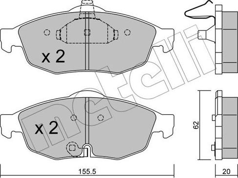 Metelli 22-0715-0 - Jarrupala, levyjarru inparts.fi