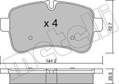 Metelli 22-0711-0 - Öljynsuodatin inparts.fi