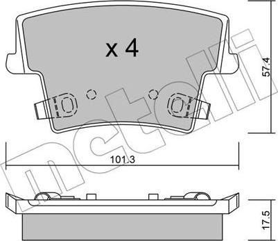 Metelli 22-0718-0 - Öljynsuodatin inparts.fi