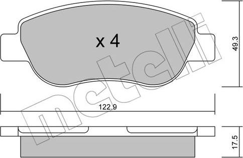 Metelli 22-0781-0 - Jarrupala, levyjarru inparts.fi