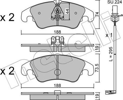 Metelli 22-0775-0K - Jarrupala, levyjarru inparts.fi