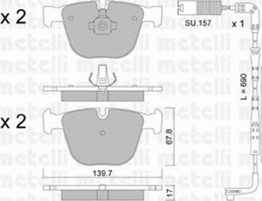 Metelli 2207730K - Jarrupala, levyjarru inparts.fi