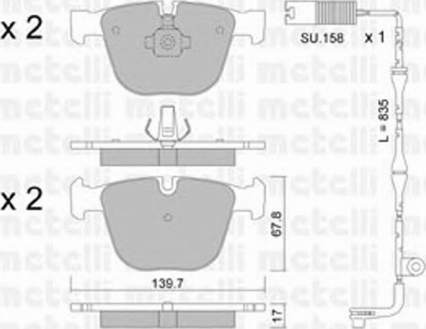 Metelli 2207732K - Jarrupala, levyjarru inparts.fi