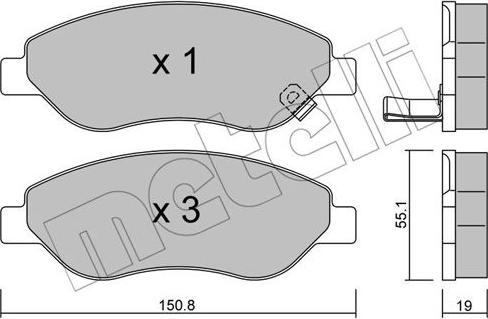 Metelli 22-0777-0 - Jarrupala, levyjarru inparts.fi