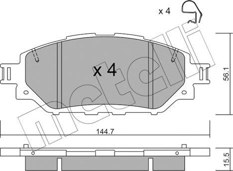 Metelli 22-1090-0 - Jarrupala, levyjarru inparts.fi