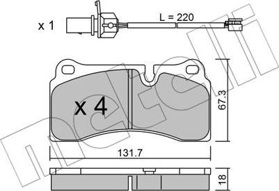 Metelli 22-1044-0 - Jarrupala, levyjarru inparts.fi