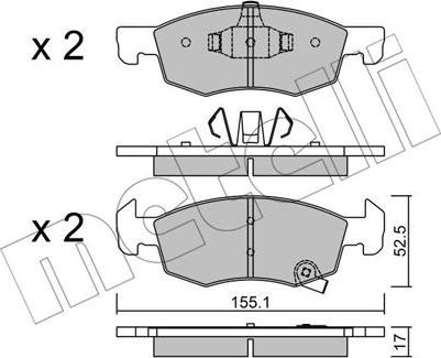 Metelli 22-1034-0 - Jarrupala, levyjarru inparts.fi