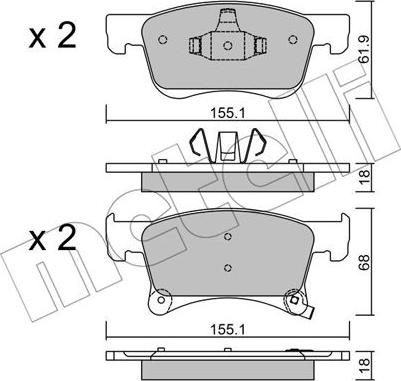 Metelli 22-1035-0 - Jarrupala, levyjarru inparts.fi