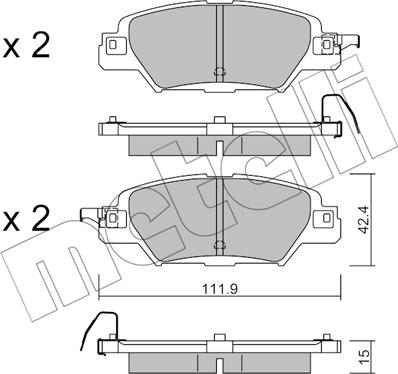 Metelli 22-1158-0 - Öljynsuodatin inparts.fi