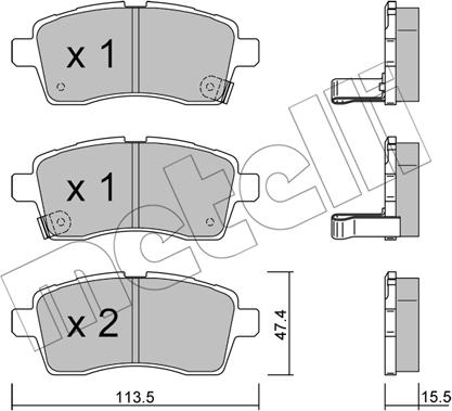 Metelli 22-1162-0 - Jarrupala, levyjarru inparts.fi