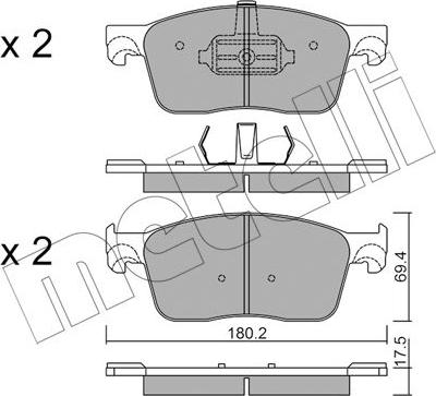 Metelli 22-1107-0 - Öljynsuodatin inparts.fi