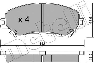 Metelli 22-1111-0 - Jarrupala, levyjarru inparts.fi