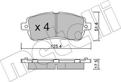 Metelli 22-1185-0 - Jarrupala, levyjarru inparts.fi