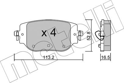 Metelli 22-1346-0 - Jarrupala, levyjarru inparts.fi