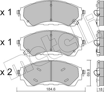 Metelli 22-1343-1 - Jarrupala, levyjarru inparts.fi