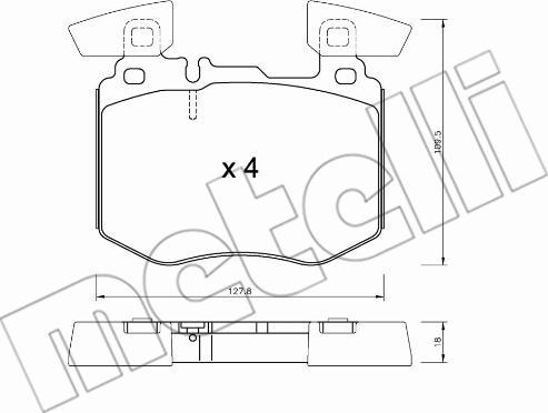 Metelli 22-1310-0 - Jarrupala, levyjarru inparts.fi