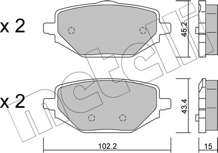 Metelli 22-1324-0 - Jarrupala, levyjarru inparts.fi