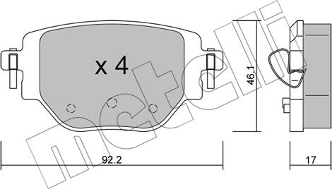 Metelli 22-1246-0 - Jarrupala, levyjarru inparts.fi