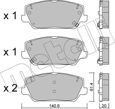 Metelli 22-1241-0 - Jarrupala, levyjarru inparts.fi