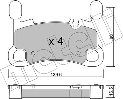 Metelli 22-1260-0 - Jarrupala, levyjarru inparts.fi