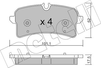 Metelli 22-1261-0 - Jarrupala, levyjarru inparts.fi