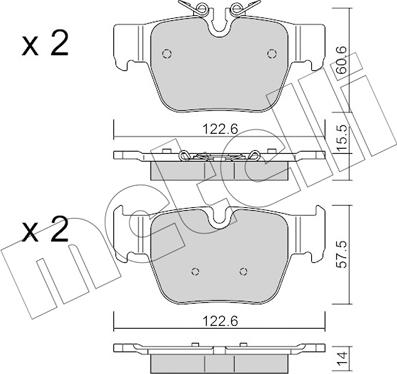 Metelli 22-1267-0 - Jarrupala, levyjarru inparts.fi