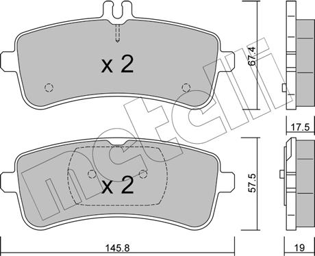 Metelli 22-1200-0 - Jarrupala, levyjarru inparts.fi