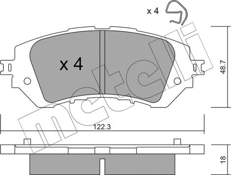 Metelli 22-1219-0 - Jarrupala, levyjarru inparts.fi