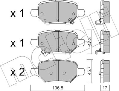 Metelli 22-1213-0 - Jarrupala, levyjarru inparts.fi