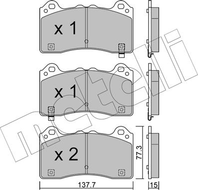 Metelli 22-1220-0 - Jarrupala, levyjarru inparts.fi