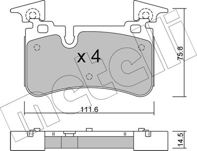 Metelli 22-1223-0 - Jarrupala, levyjarru inparts.fi