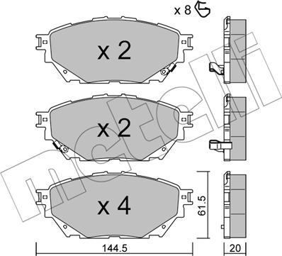 Metelli 22-1222-0 - Jarrupala, levyjarru inparts.fi