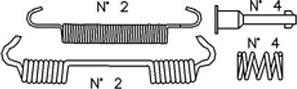 Metelli K374 - Tarvikesarja, jarrukengät inparts.fi