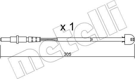 Metelli SU.098 - Kulumisenilmaisin, jarrupala inparts.fi