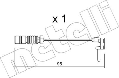 Metelli SU.011 - Kulumisenilmaisin, jarrupala inparts.fi