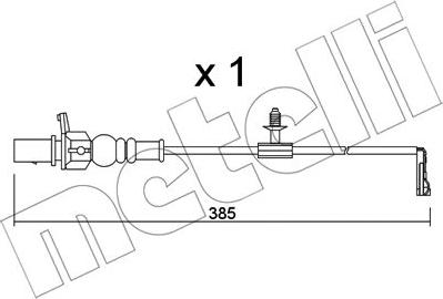 Metelli SU.348 - Kulumisenilmaisin, jarrupala inparts.fi