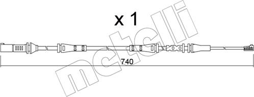 Metelli SU.362 - Kulumisenilmaisin, jarrupala inparts.fi