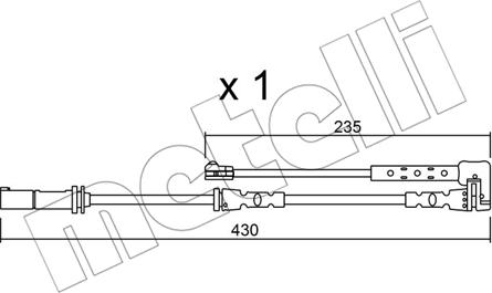 Metelli SU.311 - Kulumisenilmaisin, jarrupala inparts.fi