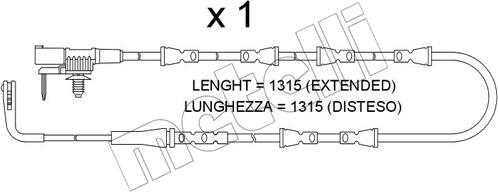 Metelli SU.389 - Kulumisenilmaisin, jarrupala inparts.fi