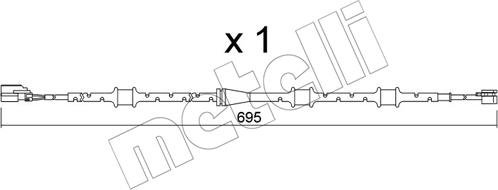 Metelli SU.381 - Kulumisenilmaisin, jarrupala inparts.fi