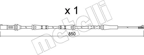 Metelli SU.374 - Kulumisenilmaisin, jarrupala inparts.fi